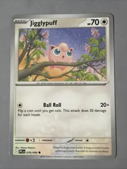 Pokemon TCG * Phantasmal Flames * 76/94 Jigglypuff Common * FRESH PK - Image 1