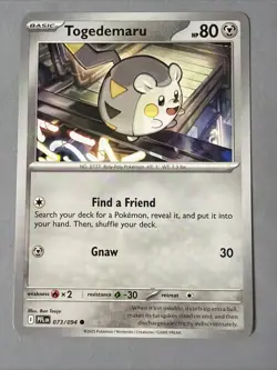 Pokemon TCG * Phantasmal Flames * 73/94 Togedemaru Common * FRESH PK - Image 1