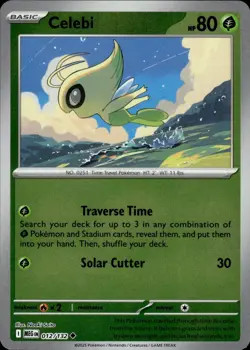 CELEBI 012/132 REVERSE HOLO Uncommon Mega Evolution NM Pokemon - Image 1