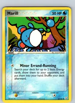 Marill 68/109 2004 EX Team Rocket Returns Unlimited Regular Common - Image 1
