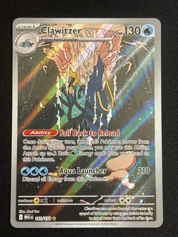 Pokemon Clawitzer Illustration Rare ME01: Mega Evolution 141/132 NM - Image 1
