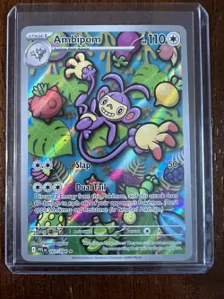 Ambipom 107/094 Illustration Rare Phantasmal Flames Pokemon Holo Near Mint - Image 1