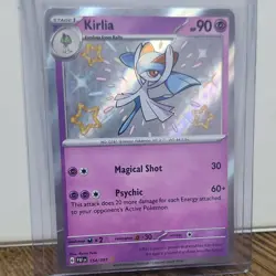Pokemon Kirlia 154/091 Shiny Rare Holo SV: Paldean Fates Psychic Stage 1 English - Image 1