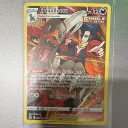 Pokemon Houndoom TG10/30 Brilliant Stars Rare Single Strike English 130 HP 50 - Image 1