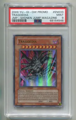2009 YU-GI-OH TRAGOEDIA JUMP-EN033 ULTRA RARE HOLO SHONEN JUMP PROMO PSA 9 P1 - Image 1
