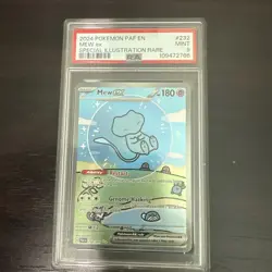 2024 Pokemon Mew ex Special Illustration Rare Card PSA 9 Mint 232/091 - Image 1