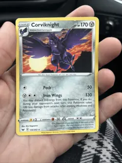 Corviknight 135/202 Non-Holo Rare Pokemon Card Sword & Shield Set - Image 1