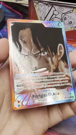Portgas D Ace OP13-002 Alt Art Leader Carrying On His Will One Piece English NM - Image 2
