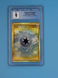 Pokemon TCG Darkness Ablaze Capture Energy 201/189 Gold Card CGC Graded 9 - Image 1