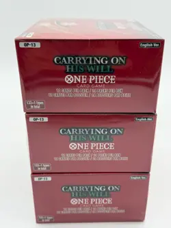 Lot of (3) One Piece TCG OP-13 Carrying On His Will Booster Boxes SEALED ENGLISH - Image 4