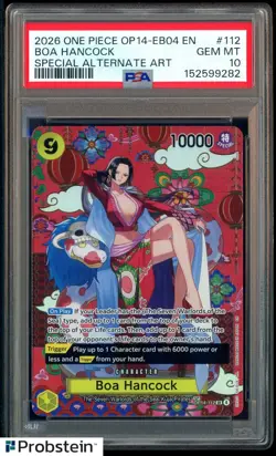 2026 One Piece OP14-EB04 EN Special Alternate Art #112 Boa Hancock PSA 10 - Image 1