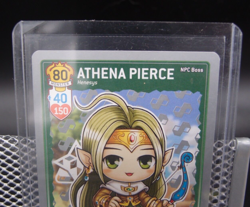 MapleStory iTCG Set 4: NPC Heroes ATHENA PIERCE #2/60 RARE Boss Card - Image 2