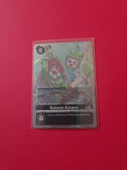 Digimon Card Game Kotone Amano Box Topper Promo Time Stranger P-224 NM - Image 1