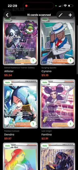 Pokemon TCG Trainer Cards Full Art Lot of 15 - Image 2