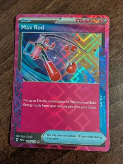 Max Rod 116/131 Holo Pokemon TCG Card Prismatic Evolutions NEAR MINT - Image 1