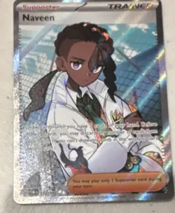 The Pokemon Company Pokemon Naveen Trainer Supporter Full Art Holo Card - Image 1