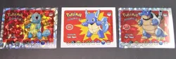 SQUIRTLE X WARTORTLE X BLASTOISE LOT - WHOS THAT POKEMON VINTAGE 1997 HOLO CARD - Image 1