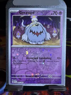 Greavard 042/091 Cosmos Reverse Holo Error Card Costco Exclusive Paldean Fates - Image 1