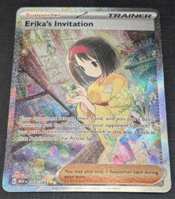 Erika's Invitation 203/165 NM Holo Card - Scarlet & Violet 151 Pokemon A - Image 1