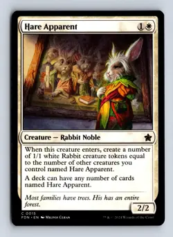 Hare Apparent 15 C Foundations Magic: The Gathering NM/M - Image 1