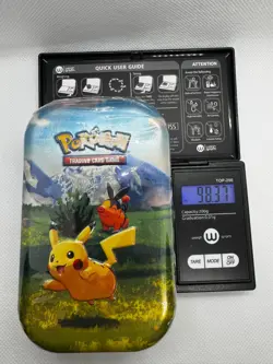 98.37g EXTRA HEAVY! - Pokemon Ascended Heroes Mini Tin: Pikachu & Tepig - Image 1