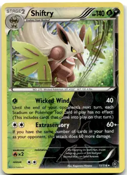 Pokemon Shiftry Steam Siege STS #11/114 Holo Rare Reverse Holo LP BUY 2, 1 FREE! - Image 1