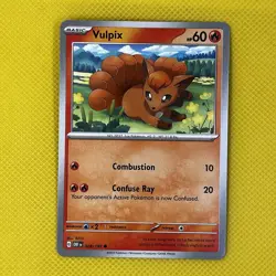 Vulpix 028/197 Common Obsidian Flames scarlet & Violet Pokemon Card NM - Image 1