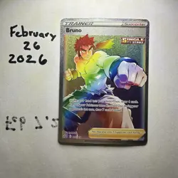 Pokemon Bruno Full Art Trainer Single Strike Secret Rare 172/163 Battle Styles … - Image 2