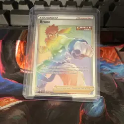 Pokemon TCG Bruno Full Art Single Strike Ultra Rare 121/163 Holo Battle Styles - Image 1