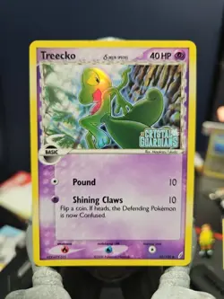 Treecko 68/100 EX Crystal Guardians Delta Species Pokemon TCG Reverse Holo Stamp - Image 1