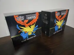 Pokemon TCG Hidden Fates Elite Trainer Box Sealed 2 Boxes English 2019 - Image 1