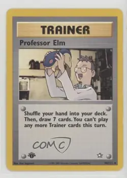 Professor Elm 1st Ed. Pokemon Neo Genesis #96 2000 - Image 1