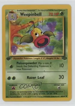 Weepinbell 1st Ed. Pokemon Jungle #48 1999 - Image 1