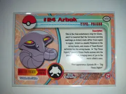 Topps Chrome Pokemon Arbok #24 NM/M (A) - Image 2