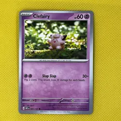 Clefairy 081/197 Common Obsidian Flames scarlet & Violet Pokemon Card NM - Image 1