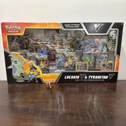 Pokemon Heavy Hitters Premium Collection Box Lucario V Tyranitar V SEALED NEW - Image 1