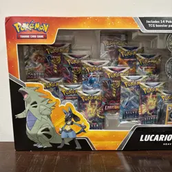 Pokemon Heavy Hitters Premium Collection Box Lucario V Tyranitar V SEALED NEW - Image 2