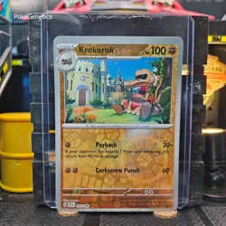 Krokorok Scarlet & Violet Reverse Holo Pokemon TCG 116/198 SV01 Common - Image 1