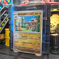 Krokorok Scarlet & Violet Reverse Holo Pokemon TCG 116/198 SV01 Common - Image 2