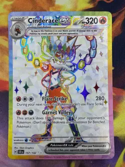 Cinderace ex - 157/142 - SV07: Stellar Crown (SV07) Near Mint Pokemon TCG - Image 1