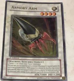 Konami Yu-Gi-Oh Armory Arm DP08-EN016 Yusei Synchro Effect Ultra Rare 1st Ed - Image 1