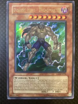 Yugioh! Destiny Hero Dreadmaster Enemy of Justice EOJ-EN004 Ultra Rare MP - Image 1