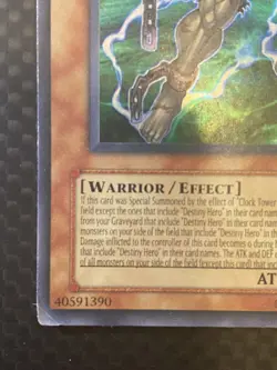 Yugioh! Destiny Hero Dreadmaster Enemy of Justice EOJ-EN004 Ultra Rare MP - Image 4