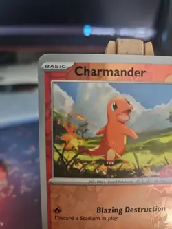Pokemon TCG Charmander Scarlet & Violet GameStop Promo Card 004/165 NM - Image 2