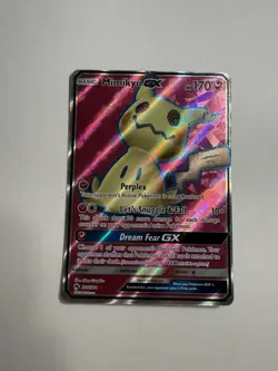 LP Mimikyu GX Full Art 206/214 Sun Moon Lost Thunder Pokemon card English - Image 1