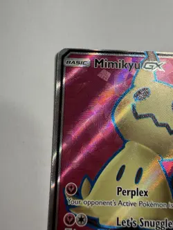 LP Mimikyu GX Full Art 206/214 Sun Moon Lost Thunder Pokemon card English - Image 2