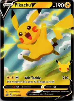 Pikachu V SWSH: Sword & Shield Promo Cards SWSH143 NM - Image 1