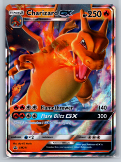 Charizard GX SM211 Sun & Moon Black Star Promo Pokemon Card Mint NM 002 - Image 1