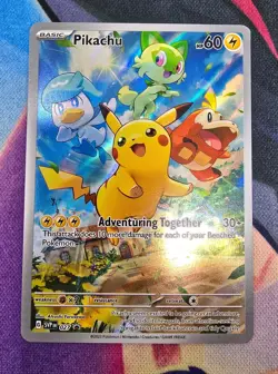 Pikachu Holo Scarlet & Violet Promo Cards 027 NM Pokemon - Image 1