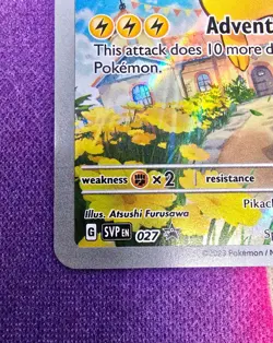 Pikachu Holo Scarlet & Violet Promo Cards 027 NM Pokemon - Image 5